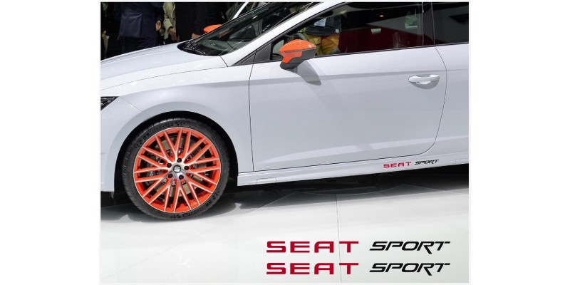 Decal to fit Seat Sport side decal set 2pcs, 200mm