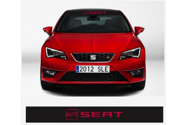 Decal to fit SEAT windscreen sun stripe decal 500 mm - mit Logo