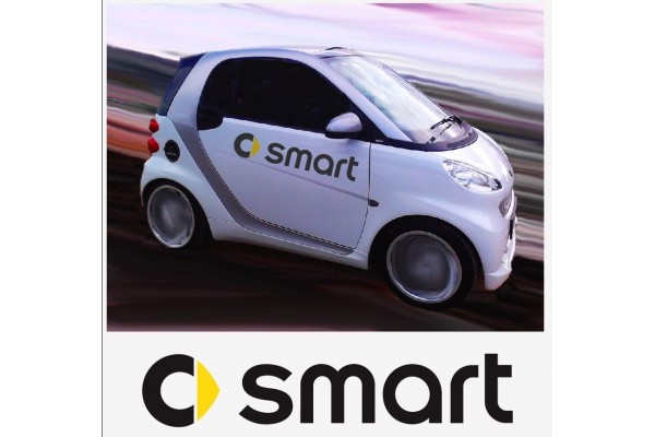 Decal to fit Smart Logo side decal 2 pcs. set 70cm