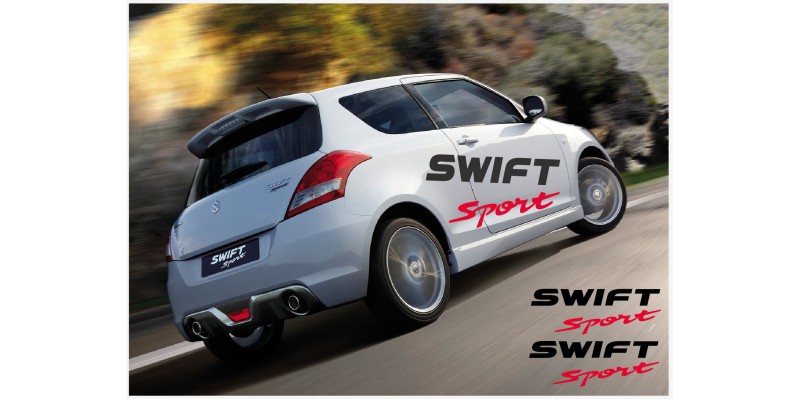 Aufkleber passend für Suzuki Swift Sport Seitenaufkleber Aufkleber Satz 150cm 2Stk.