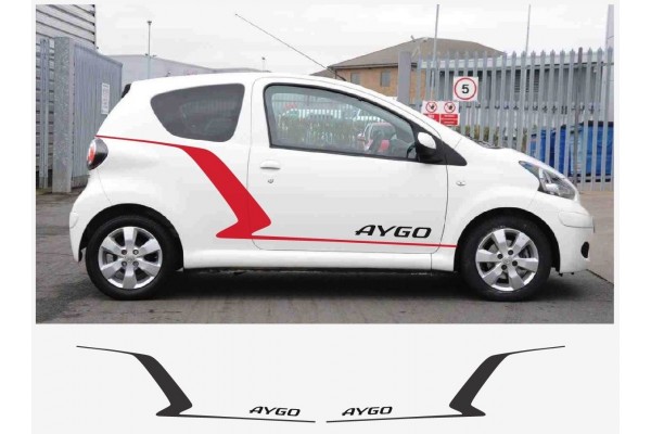 Decal to fit Toyota Aygo side decal set