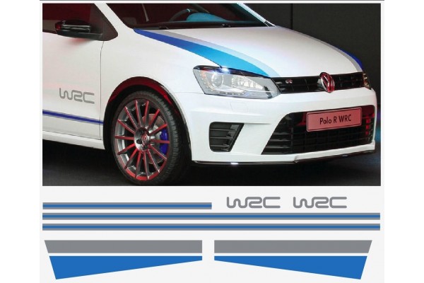 Decal to fit VW Polo R WRC side decal windscreen decal set