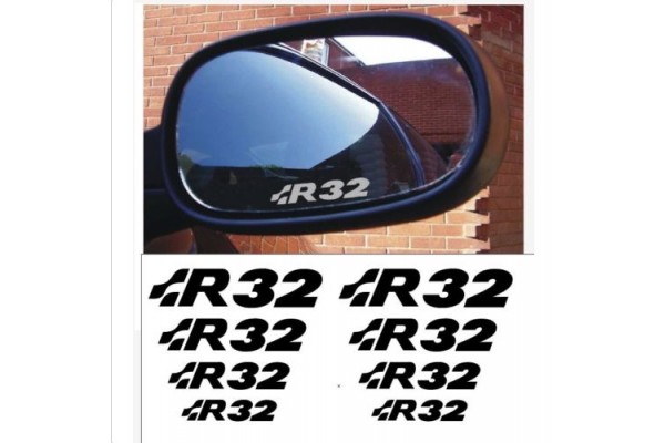 Decal to fit VW R32 window- brake caliper- mirror decal - 8 pcs in Set