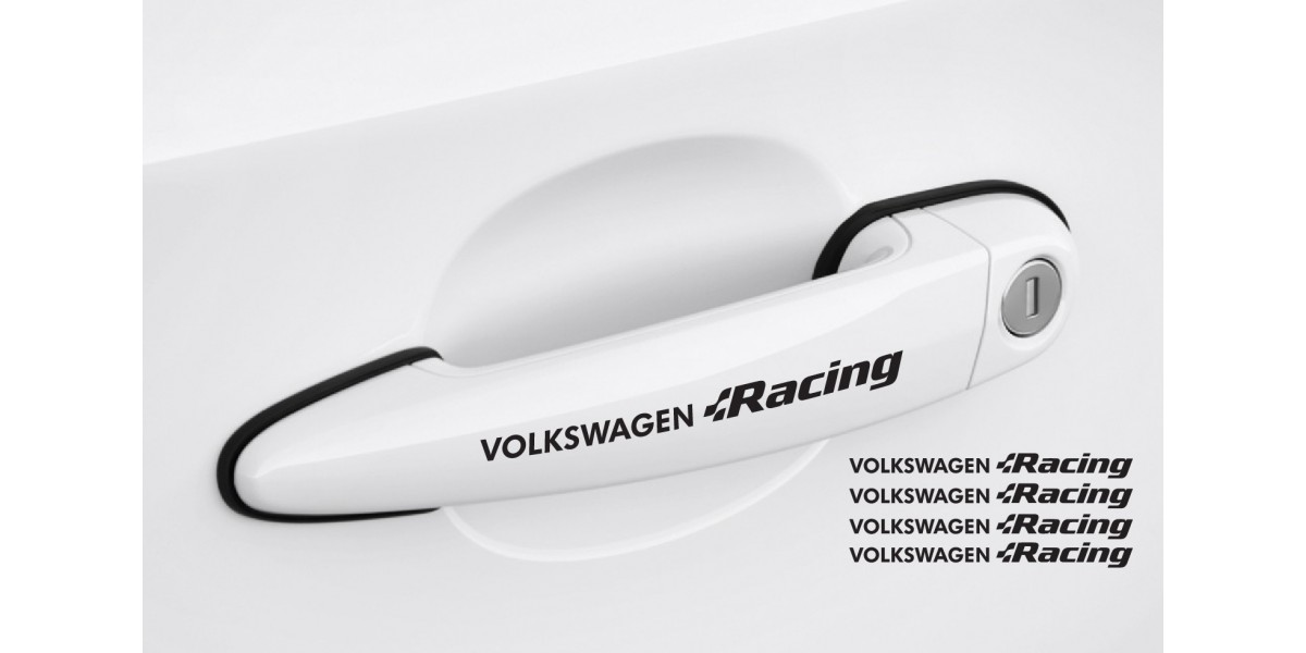 Aufkleber passend für VW Racing Türgriff Aufkleber Satz 4Stk