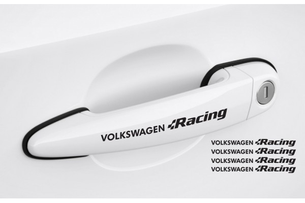Aufkleber passend für VW Racing Türgriff Aufkleber Satz 4Stk, 120mm
