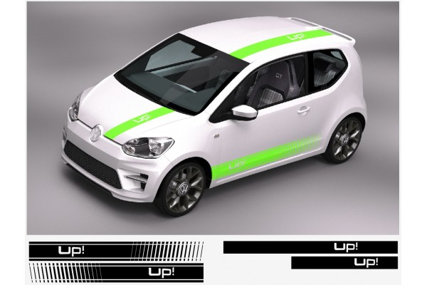 Decal to fit VW Up! racing stripe Racing Stripes decal set