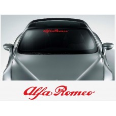 Aufkleber passend für Alfa Romeo Frontscheiben Sonnenblendstreifen Aufkleber 500mm/1400mm