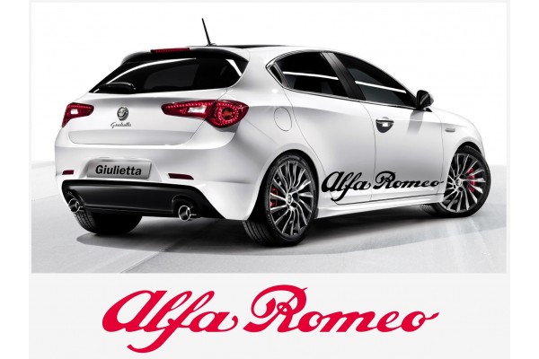 Aufkleber passend für Alfa Romeo Aufkleber Seitenaufkleber Satz 150 cm