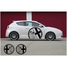 Decal to fit Alfa Romeo Side decal 2pcs. kit 90cm