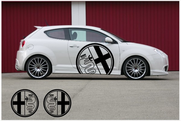 Decal to fit Alfa Romeo Side decal 2pcs. kit 90cm