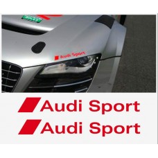 Aufkleber passend für Audi Sport Seitenaufkleber 2 Stk. Satz 200mm