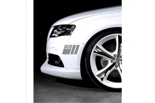 Aufkleber passend für Audi Seitenaufkleber Aufkleber 20cm 2Stk. Satz