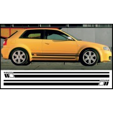 Decal to fit Audi Quattro side decal set