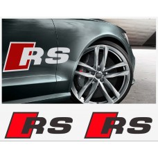 Aufkleber passend für Audi RS Aufkleber Seitenaufkleber 460mm 2Stk. Satz