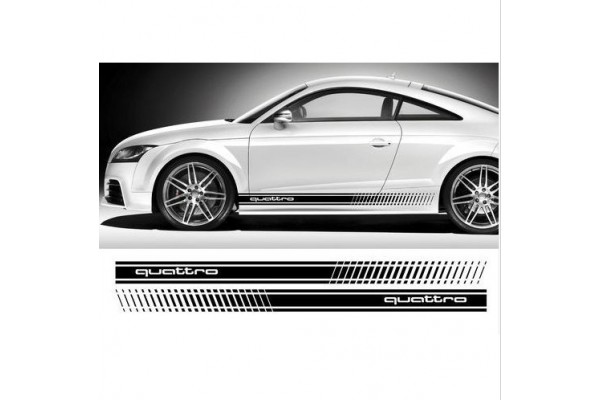 Aufkleber passend für Audi Seitenaufkleber Aufkleber Satz 180cm A3 A4 A5 A6 A8 S4 S5 S6 RS4 Q5
