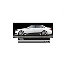 Aufkleber passend für Audi Seitenaufkleber Aufkleber Satz 225cm