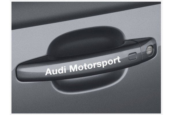 Aufkleber passend für Audi Motorsport Türgriff Aufkleber 2 Stk. Satz