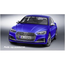 Aufkleber passend für Audi quattro Frontscheiben Sonnenblendstreifen Aufkleber 950 mm