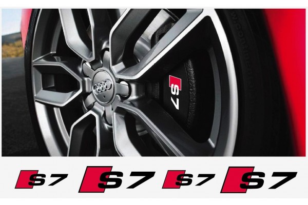 Aufkleber passend für Audi S7 Bremssattel Aufkleber 4Stk. Satz