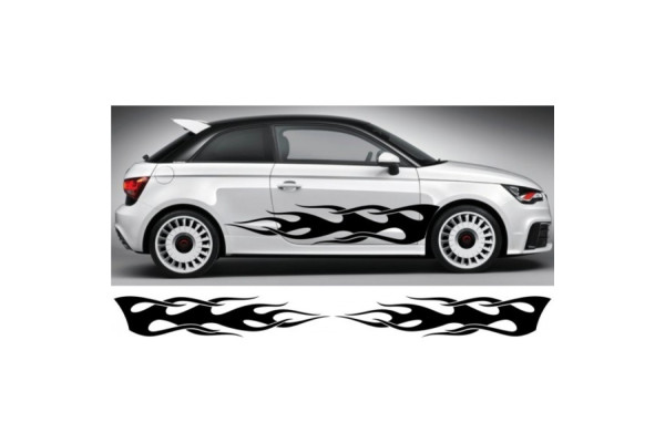 Decal to fit Audi A1 side decal sticker stripe kit