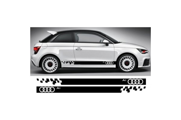 Decal to fit Audi A1 side decal sticker stripe kit