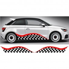 Decal to fit Audi A1 side decal sticker stripe kit