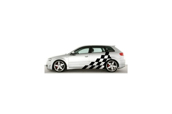 Decal to fit Audi A3 side decal sticker stripe kit