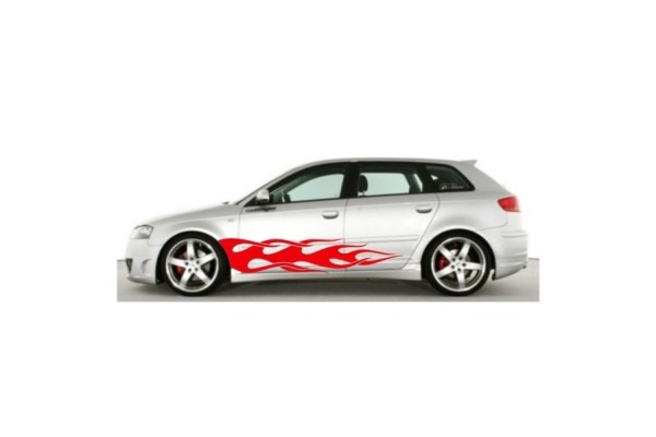 Decal to fit Audi A3 side decal sticker stripe kit