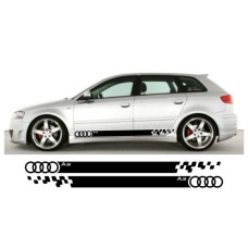 Aufkleber passend für Audi A3 Seitenaufkleber Aufkleber Satz