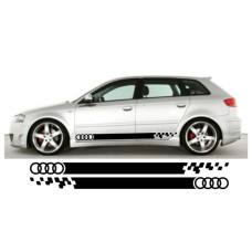 Aufkleber passend für Audi A3 Seitenaufkleber Aufkleber Satz