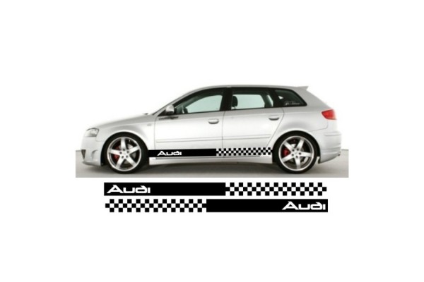 Decal to fit Audi A3 side decal sticker stripe kit