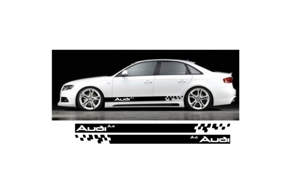 Decal to fit Audi A4 side decal sticker stripe kit