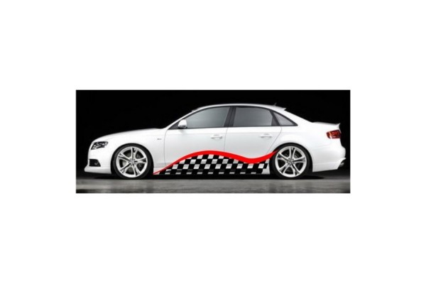 Decal to fit Audi A4 side decal sticker stripe kit