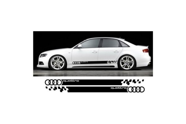 Decal to fit Audi A4 side decal sticker stripe kit