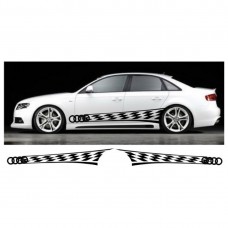 Decal to fit Audi A4 side decal sticker stripe kit