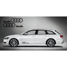 Decal to fit Audi Ringe side decal 2 pcs. set 60cm