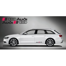 Decal to fit Audi Ringe side decal 2 pcs. set 60cm