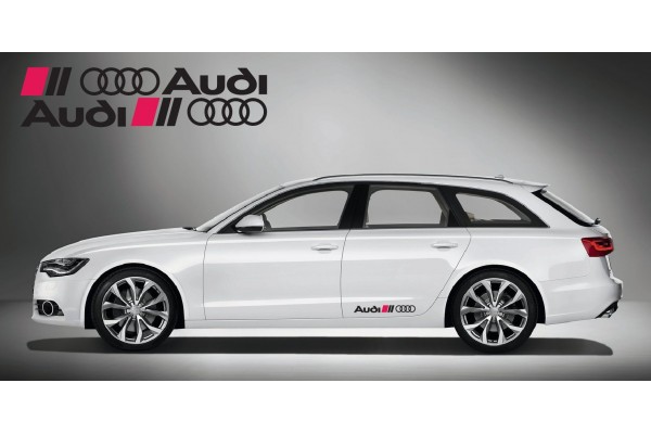 Decal to fit Audi Ringe side decal 2 pcs. set 60cm