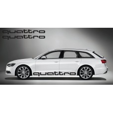 Decal to fit Audi quattro side decal 2 pcs. set 180cm