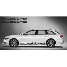 Aufkleber passend für Audi quattro side Aufkleber 2Stk. Satz 180cm