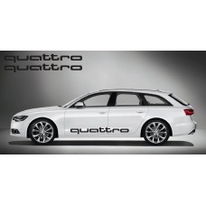 Aufkleber passend für Audi quattro side Aufkleber 2Stk. Satz 150cm