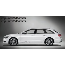 Decal to fit Audi quattro side decal 2 pcs. set 80cm