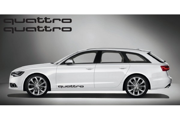 Decal to fit Audi quattro side decal 2 pcs. set 80cm