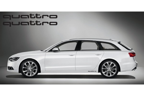 Decal to fit Audi quattro side decal 2 pcs. set 40cm