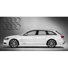 Decal to fit Audi Ringe side decal 2 pcs. set 40cm