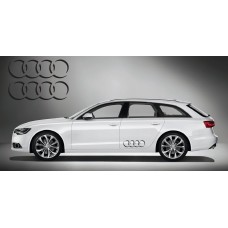 Decal to fit Audi Ringe side decal 2 pcs. set 60cm