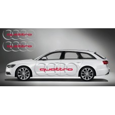 Decal to fit Audi Ringe side decal 2 pcs. set 180cm