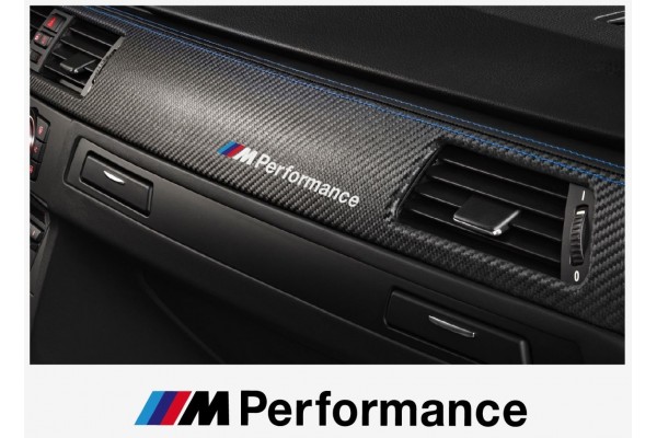 Decal to fit BMW M Performance motorsport dashboard decal 120 mm, 2 pcs