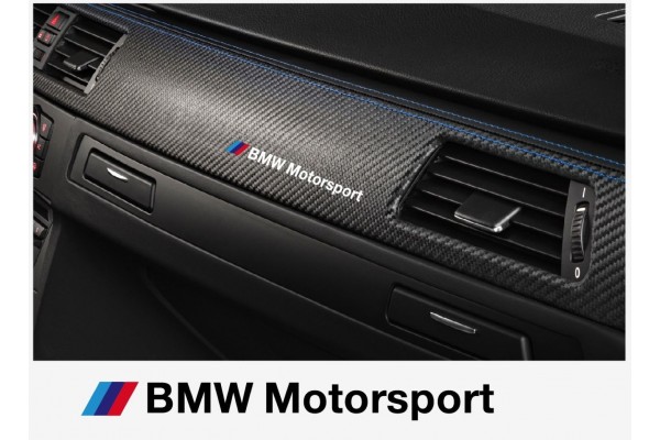 Aufkleber passend für BMW Motorsport Armatur Aufkleber 120 mm, 2 Stk  -F
