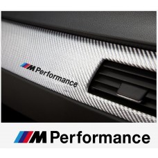 Aufkleber passend für BMW M Performance motorsport Armatur Aufkleber 120 mm, 2 Stk.